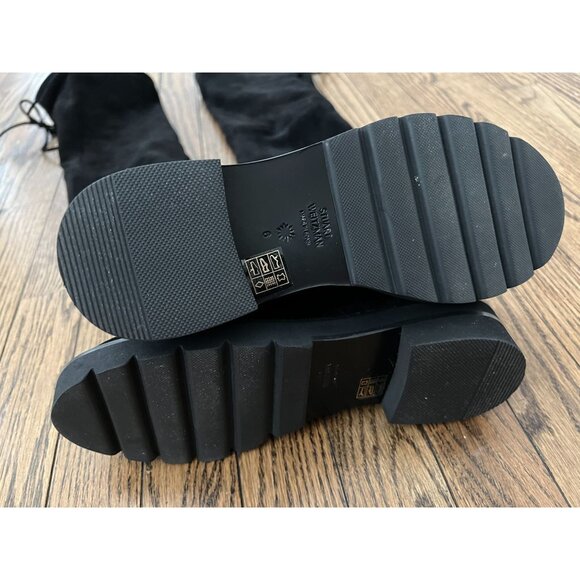 NIB Stuart Weitzman Lowland Lift Over The Knee Stretch Suede Boots. Size 6 - Picture 7 of 9